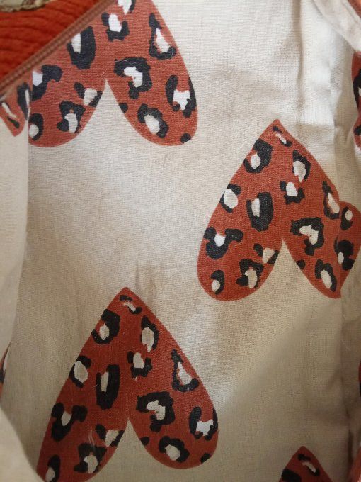 Sac banane upcyclé velours Terracotta