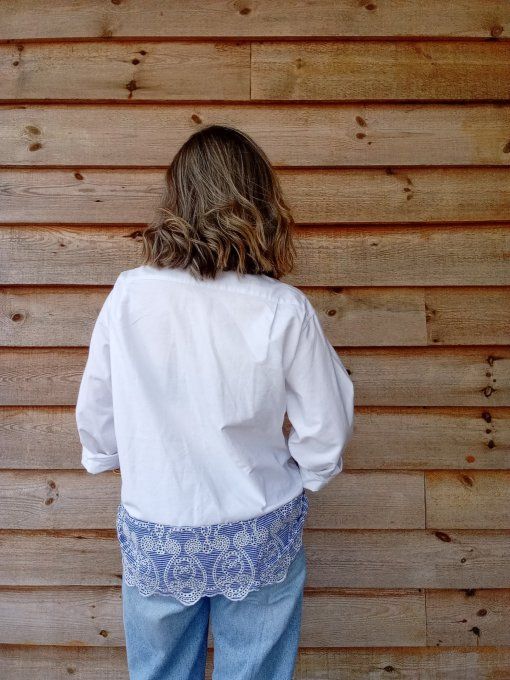 Chemisier à broderie anglaise