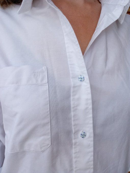 Chemisier à broderie anglaise